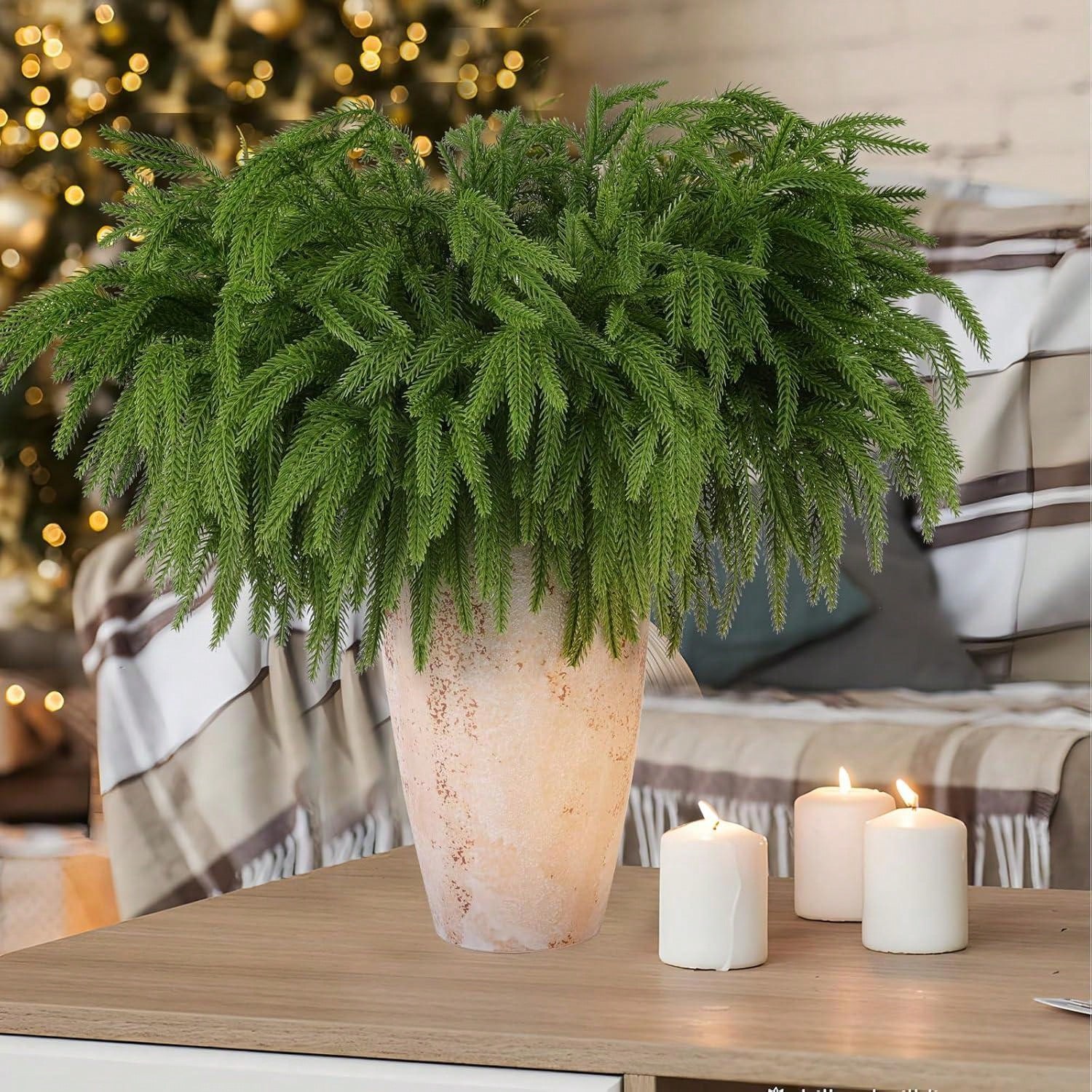 Dracaena Marginata - فروع عيد الميلاد نورفولك واقعية الصنوبر