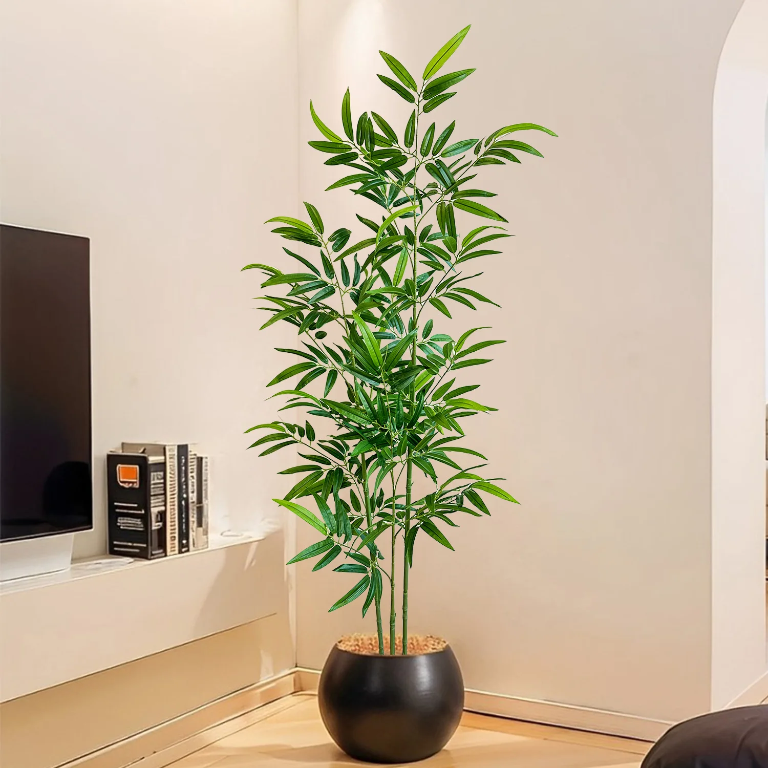 نبات الخيزران الأخضر الاصطناعي - مراجعة Dracaena Marginata وسعره